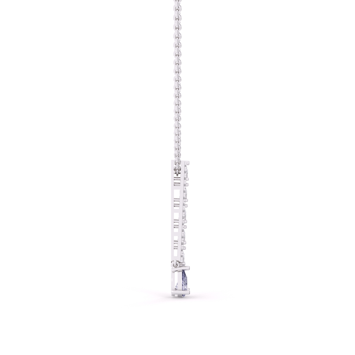 Twilight Row Lab Diamond larait Necklace